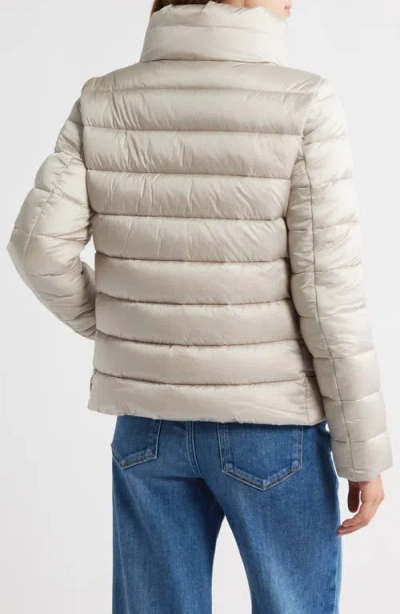 Save The Duck Elsie Water & Wind Repellent Puffer Jacket In Silver