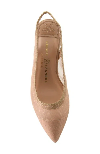 Chinese Laundry Mayberry Pointed Toe Slingback Pump In Neutral