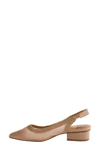Chinese Laundry Mayberry Pointed Toe Slingback Pump In Neutral
