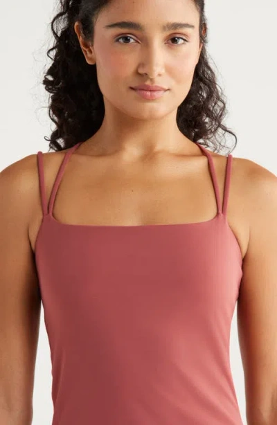 Zella So Soft Strappy Camisole In Pink