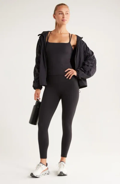 Zella So Soft Strappy Camisole In Black