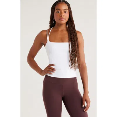Zella So Soft Strappy Camisole In White