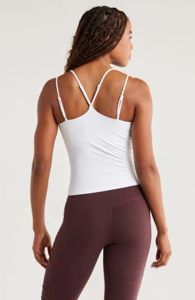 Zella So Soft Strappy Camisole In White