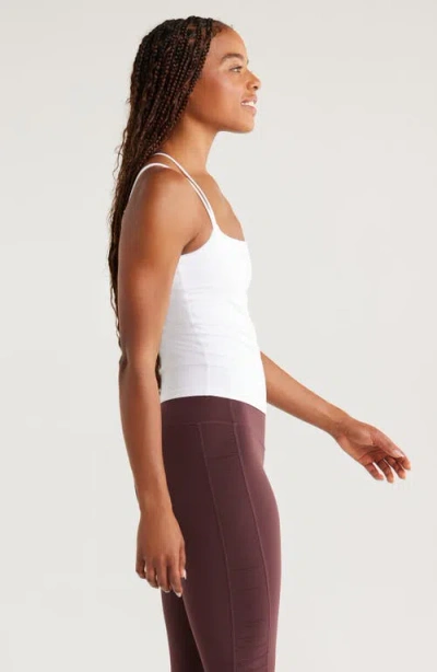 Zella So Soft Strappy Camisole In White