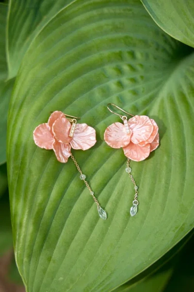 Alex And Ani New York Botanical Garden® Peony Petal Statement Earrings
