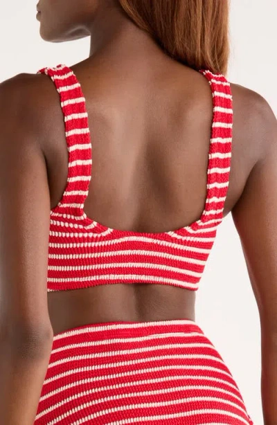 Hunza G Nadine Stripe Two-piece Swimsuit
