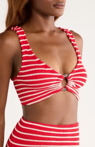 Hunza G Nadine Stripe Two-piece Swimsuit