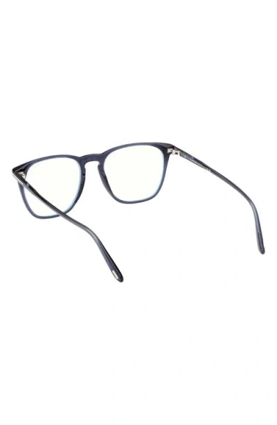 Tom Ford 52mm Round Blue Light Blocking Optical Glasses