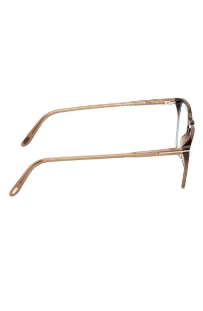 Tom Ford 52mm Round Blue Light Blocking Optical Glasses