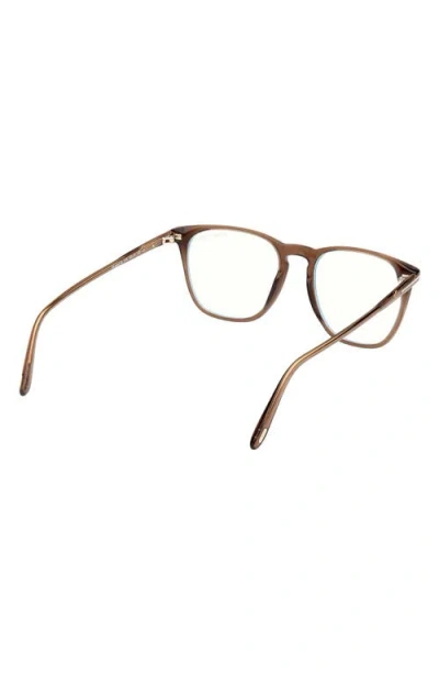 Tom Ford 52mm Round Blue Light Blocking Optical Glasses