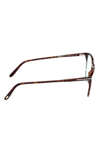 Tom Ford 52mm Round Blue Light Blocking Optical Glasses