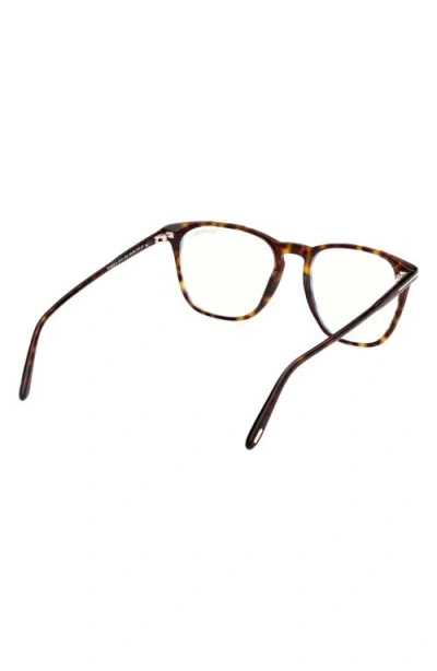 Tom Ford 52mm Round Blue Light Blocking Optical Glasses