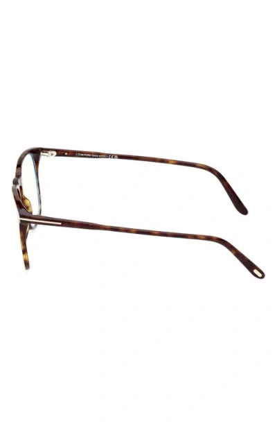 Tom Ford 52mm Round Blue Light Blocking Optical Glasses