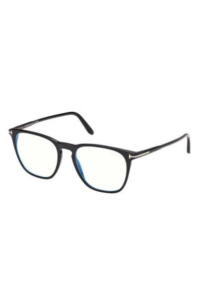 Tom Ford 52mm Round Blue Light Blocking Optical Glasses