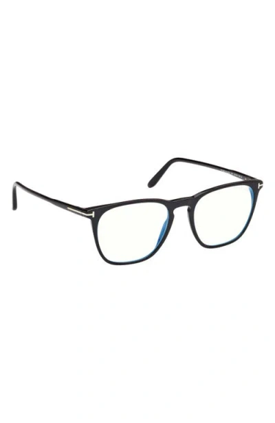 Tom Ford 52mm Round Blue Light Blocking Optical Glasses