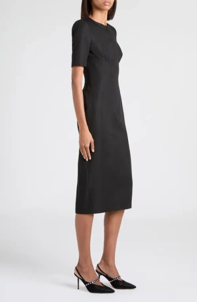 Alexander Mcqueen Day Wool-blend Midi Dress