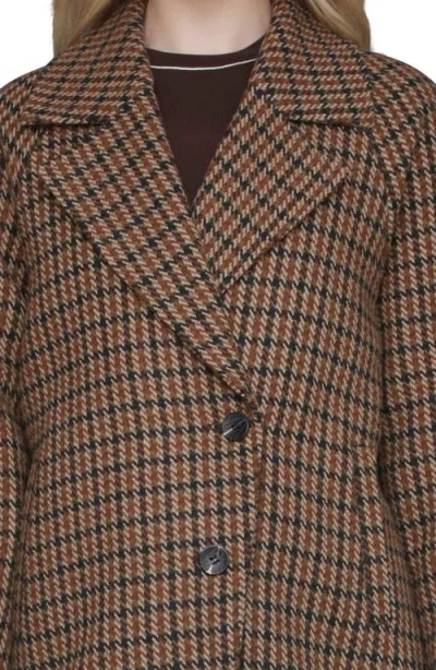 Avec Les Filles Plaid Raglan Sleeve Short Coat