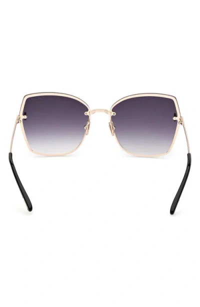 Tom Ford Nickie 62mm Oversize Gradient Butterfly Sunglasses