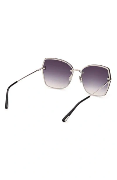 Tom Ford Nickie 62mm Oversize Gradient Butterfly Sunglasses