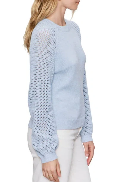 Sanctuary Perfect Moment Mix Stitch Cotton Crewneck Sweater