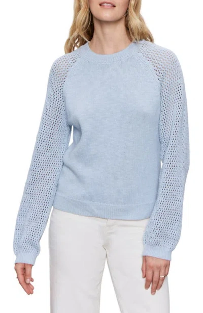Sanctuary Perfect Moment Mix Stitch Cotton Crewneck Sweater