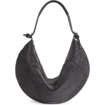 Mansur Gavriel Fortuna Raffia Hobo Bag