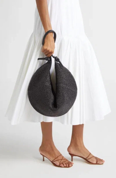 Mansur Gavriel Fortuna Raffia Hobo Bag