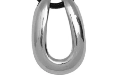 Argento Vivo Sterling Silver Serena Horseshoe Pendant Cord Necklace