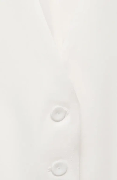 Mango Suit Vest In White