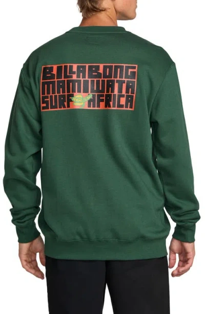 Billabong Surf Africa Graphic Sweatshirt In Green