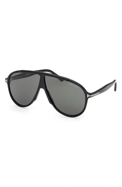 Tom Ford Vladimir 65mm Oversize Pilot Sunglasses