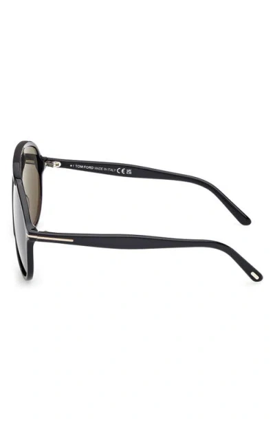 Tom Ford Vladimir 65mm Oversize Pilot Sunglasses