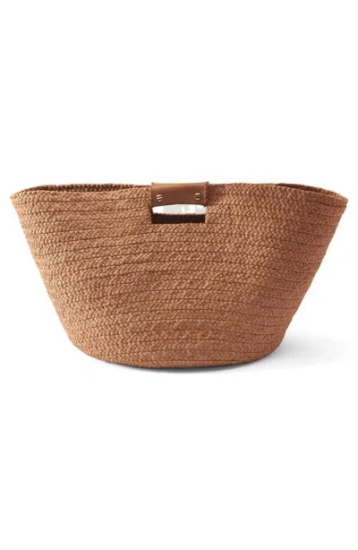 Helen Kaminski Leonor Wide Braid Foldable Raffia Tote