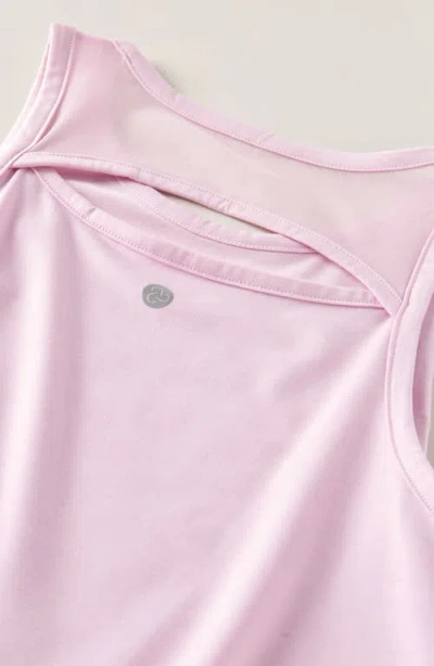 Zella Girl Kids' Sway Back Cutout Tank In Pink