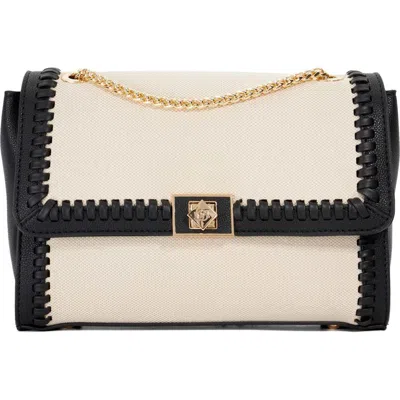 Dune London Diligently Convertible Canvas & Faux Leather Shoulder Bag