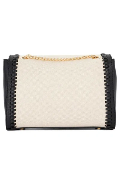 Dune London Diligently Convertible Canvas & Faux Leather Shoulder Bag