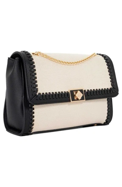 Dune London Diligently Convertible Canvas & Faux Leather Shoulder Bag