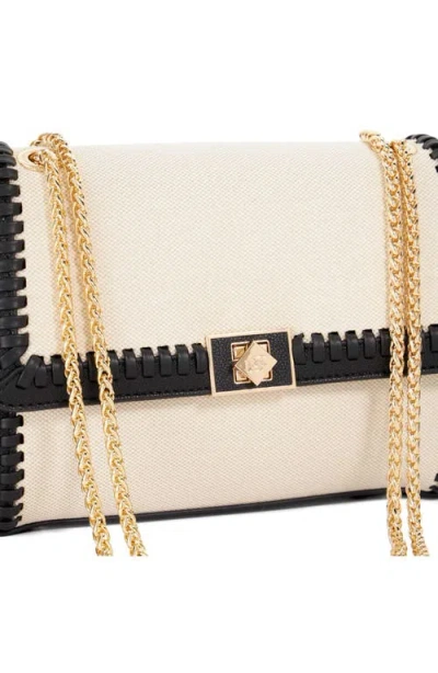 Dune London Diligently Convertible Canvas & Faux Leather Shoulder Bag