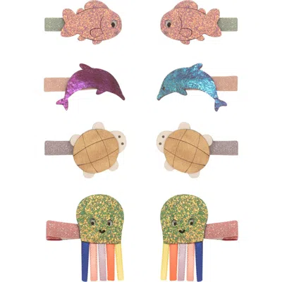 Mimi & Lula Kids' 8-pack Sealife Mini Hair Clips