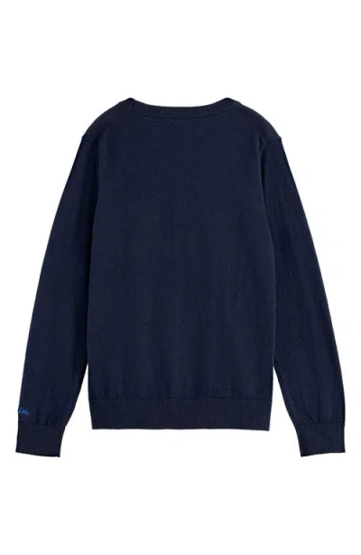 Scotch & Soda Boys' Core Logo Regular Fit Sweatshirt - Little Kid, Big Kid In Black