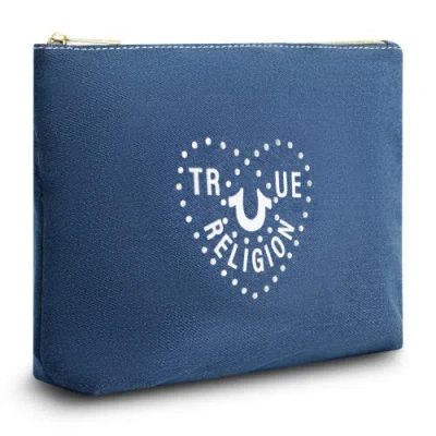 True Religion Cosmetic Bag With Side Pocket