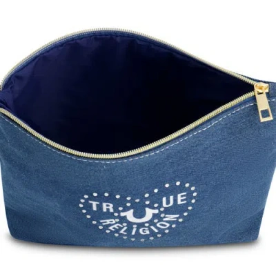 True Religion Cosmetic Bag With Side Pocket