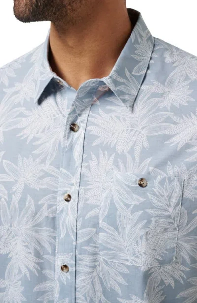 Travismathew Poolside Sips Short Sleeve Button-up Shirt In Blue