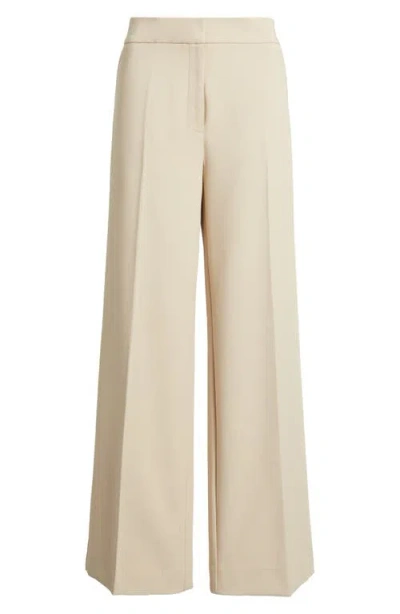 Nordstrom The Lennox Wide Leg Trousers In Neutral