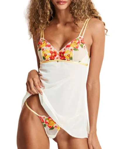 Adore Me Babette Babydoll & G-string Set Lingerie