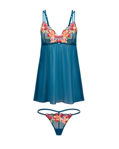 Adore Me Babette Babydoll & G-string Set Lingerie