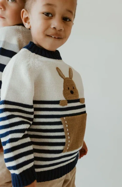 Melange Collection Kangaroo Sweater In Black