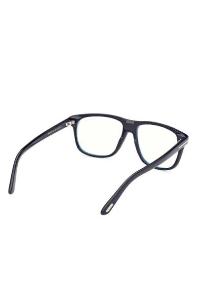 Tom Ford 56mm Pilot Blue Light Blocking Glasses