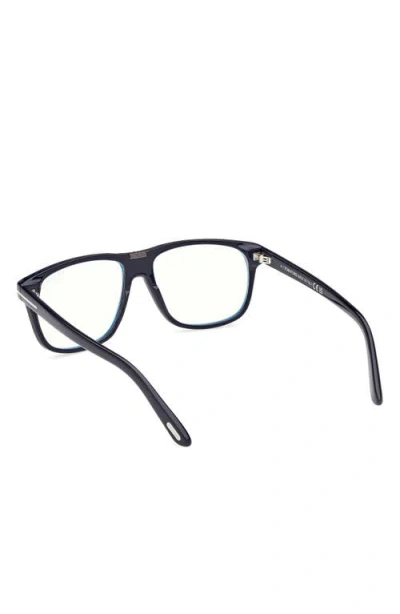 Tom Ford 56mm Pilot Blue Light Blocking Glasses