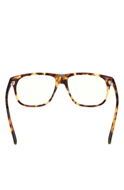 Tom Ford 56mm Pilot Blue Light Blocking Glasses